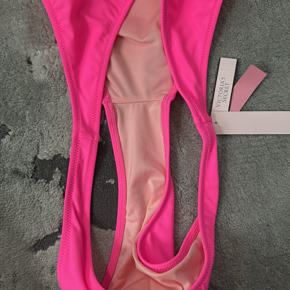Victorias Secret push up Vibrant Pink Women's Bikini Set 34D / Medium - Picture 3 of 5